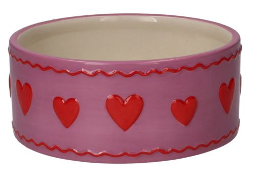 Gift Company Love Pets Futternapf S Motiv: Herzen rosa 