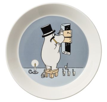 Arabia Moomin Teller 19 cm Moominpappa grey 