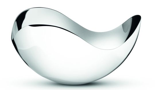 Georg Jensen Schale Bloom Edelstahl hochglanzpoliert klein 160mm 