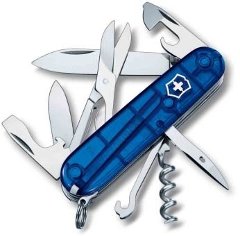 Victorinox Offiziersmesser Climber blau transparent 