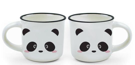 Legami 2er-Set Espresso-Mini-Mug For Two Panda 