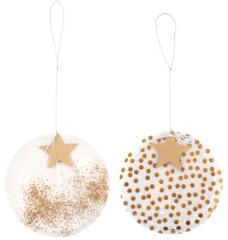 Räder Kreisornament 2er Set gold Ø 16 cm & 20 cm 