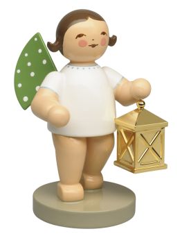 Wendt & Kühn Weggefährte Engel mit Laterne vergoldet Goldedition No. 18 