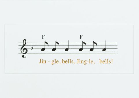 Räder Weihnachtsliederkarte Jingle Bells 