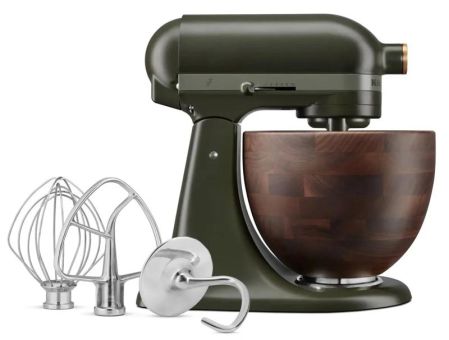 KitchenAid Artisan Küchenmaschine 4.8L Evergreen mit Schüssel Walnussholz 