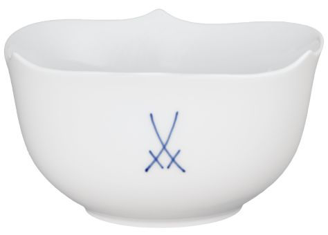 Meissen Suppenschale, Form Wellenspiel Pur , Markenzeichen Meissen, Kobaltblau, Ø 12,5 Cm 