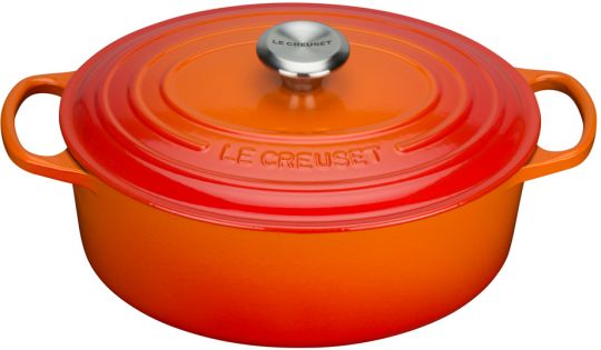 Le Creuset Bräter Oval Signature 33 cm Ofenrot 