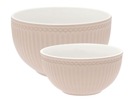 Greengate 2er Schüssel-Set Alice creamy fudge 