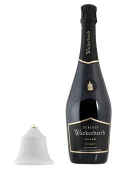 Meissen Wein-Set Glocke, 2-Tlg., Wackerbarth Pinot 0,75L, 12 % Vol., Glocke Mit Lebkuchenkette 