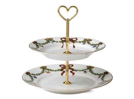 Royal Copenhagen Starfluted Christmas Etagere 2-Stufig 