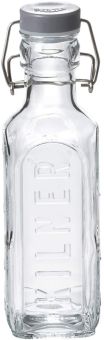 Kilner Glasflasche mit Bügelverschluß eckig Glas/Edelstahl 300ml 