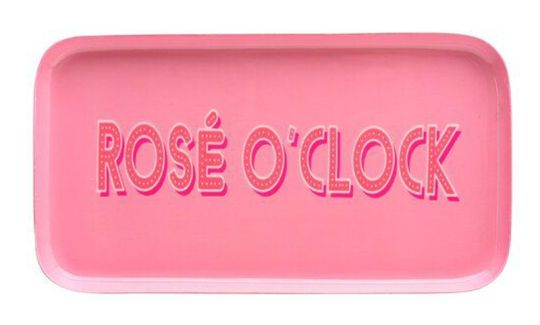 Gift Company Love Trays Dekotablett S Rosé o'clock rechteckig rosé 