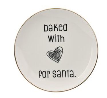 Gift Company Love Plates Deko-Teller Porzellan Baked with... rund weiß 