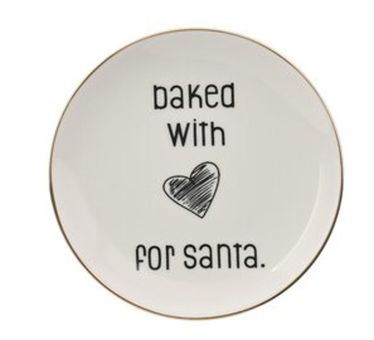 Gift Company Love Plates Deko-Teller Porzellan Baked with... rund weiß 