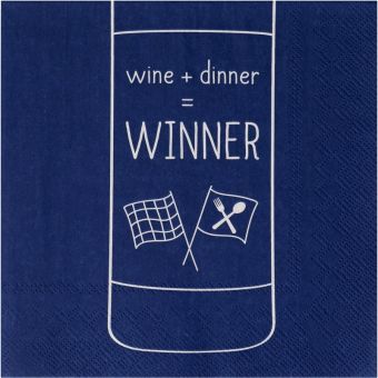 Räder Servietten 33x33cm Wine+Dinner=Winner (20 St.) 