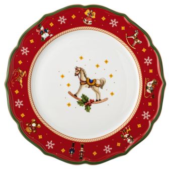 Hutschenreuther Teller Flach 33 cm Happy Wintertime Red 