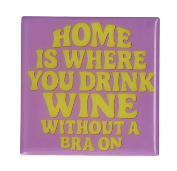 Gift Company Love Tiles Untersetzer Motiv: Home lila 