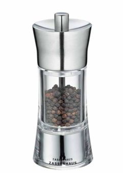 Zassenhaus Pfeffermühle Aachen 14 cm Edelstahl/Acryl 
