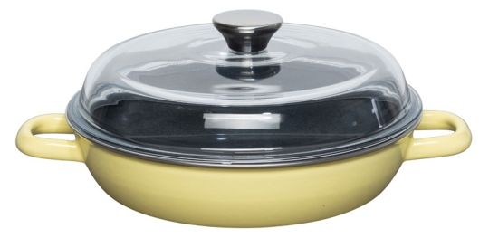 Riess Schmorpfanne mit Glasdeckel 24cm Lemon 