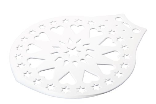 Städter Kuchenheber & Verzierschablone Ø 28 cm weiß 