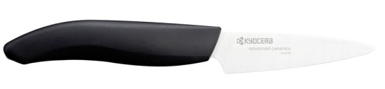 Kyocera Keramik-Schälmesser Klinge 7,5 cm Gen schwarz / weiß 