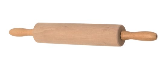 Hansi Nudelrolle mit Metallachse & Kugellager/Buchenholz L.: 25 cm, Ø 6 cm 