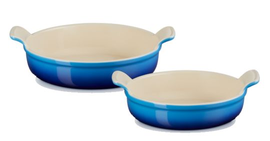 Le Creuset Auflaufformen-Set Rund Tradition 20/24 cm Azure 