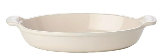 Le Creuset Auflaufform Tradition Oval 28 cm Creme 