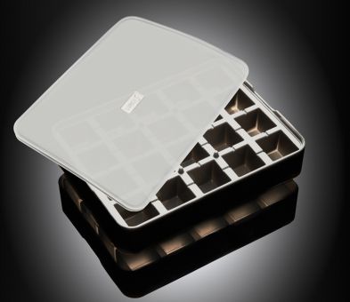 Lurch Ice Former Würfel 3x3 cm Schwarz Transparent 