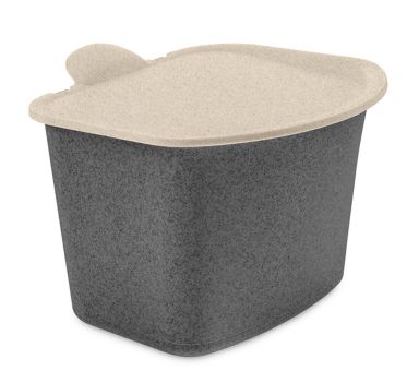 Koziol Bio Abfall Behälter Bibo nature ash grey 