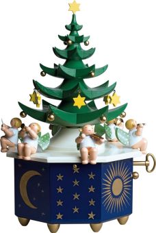 Wendt & Kühn Spieldose Tannenbaum Am Weihnachtsbaume die Lichter brennen mit 36-stimmigem Werk 