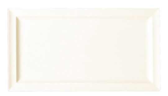 RAK Porcelain Classic Gourmet Ivoris white Teller flach rechteckig L 33.6 cm / W 23.2 cm / Ht. 2.6 cm 