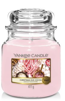 Yankee Candle Jar mittel Christmas Eve Cocoa 