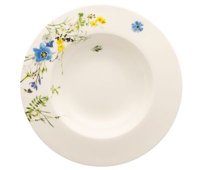 Rosenthal Selection Brillance Fleurs des Alpes Suppenteller 23 cm Fahne 