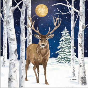 Paperproducts Servietten 33x33 cm Winter Stag 