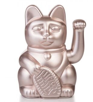Donkey Winkekatze Lucky Cat Metallic Rosa 