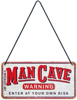 Nostalgic Art Hängeschild Man Cave Warning 