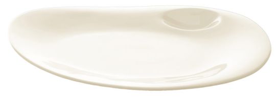 RAK Porcelain Nabur Ivoris white Teller Coupe L 27 cm / W 22.7 cm / Ht. 2.8 cm 