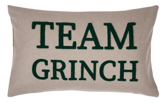 pad Kissenhülle 30x50 cm Team Grinch natural 60% Wolle 40% Polyester 