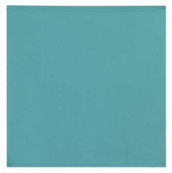 Garnier-Thiebaut Serviette Satin Uni Confettis Turquoise 45x45 cm 