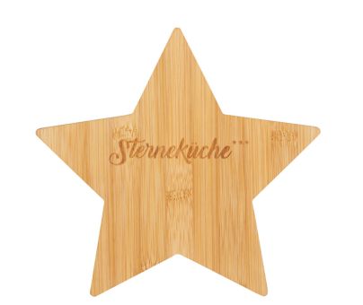 Räder Bambusbrett Stern Sterneküche 21x21x1 cm 