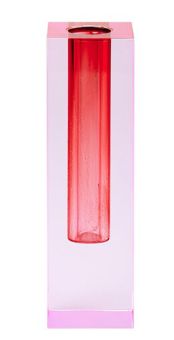 Gift Company Sari Kristallglas Vase H17 cm pink/rot gs 