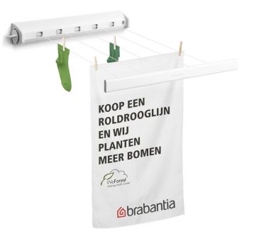 Brabantia Herausziehbare Wäscheleinen White 