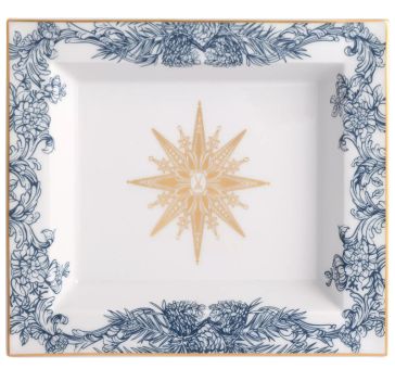 Meissen Vide-Poche Groß Meissen Christmas Star Blau 21x18,5 cm 