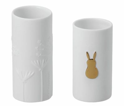 Räder Mini Vasen Sets Goldhase H.6,3cm D.2,8cm 