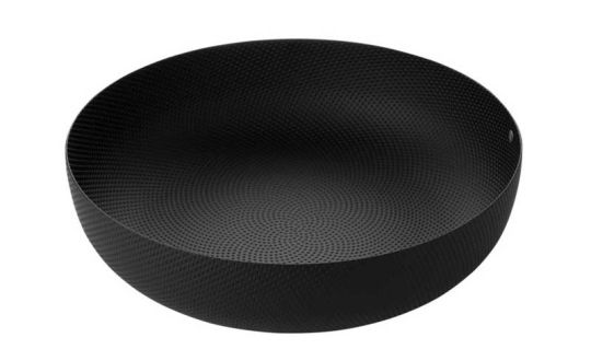 Alessi Runde Schale Texture Schwarz 