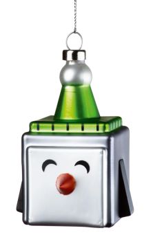 Alessi Cubik Penguin Weihnachtsanhänger 