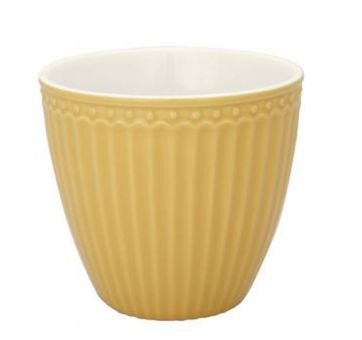 Greengate Latte Becher Alice honey mustard 