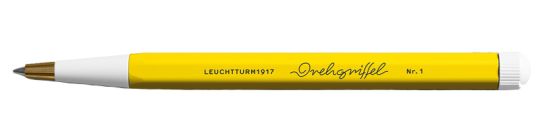 Leuchtturm Drehgriffel Nr. 1 Zitrone Gelstift mit schwarzer Tinte 