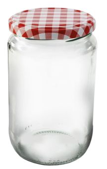 Einkochwelt Glas rund mit Schraubdeckel 720 ml TO82 